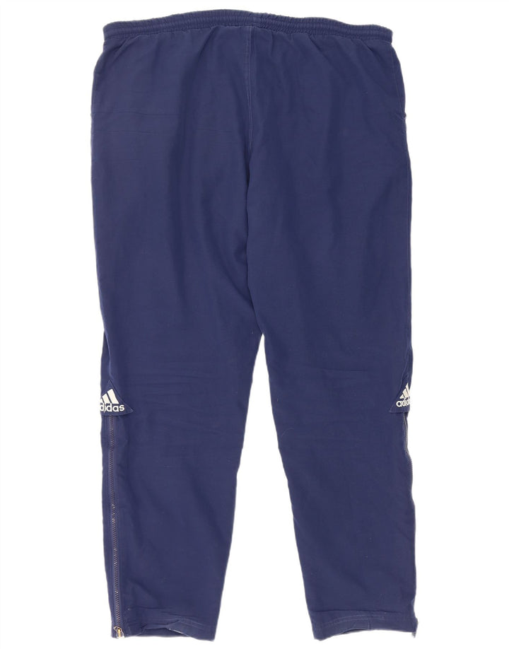 Мужские спортивные брюки Adidas XL темно-синие из полиэстера