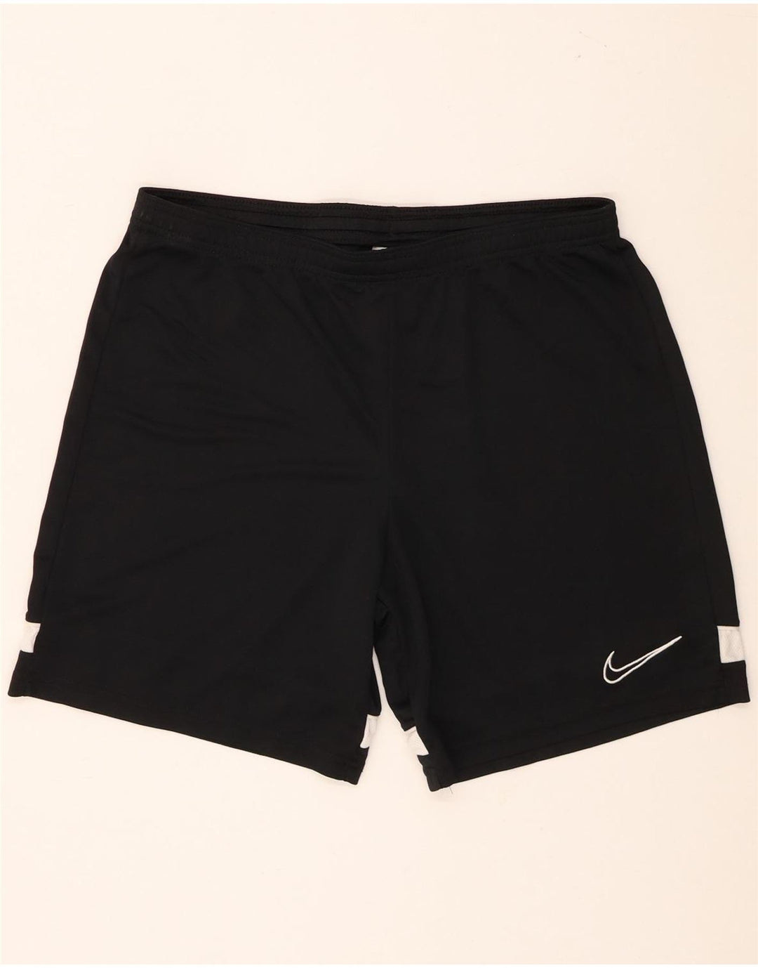 Мужские спортивные шорты Nike Dri Fit, большие черные полиэстер с цветными блоками