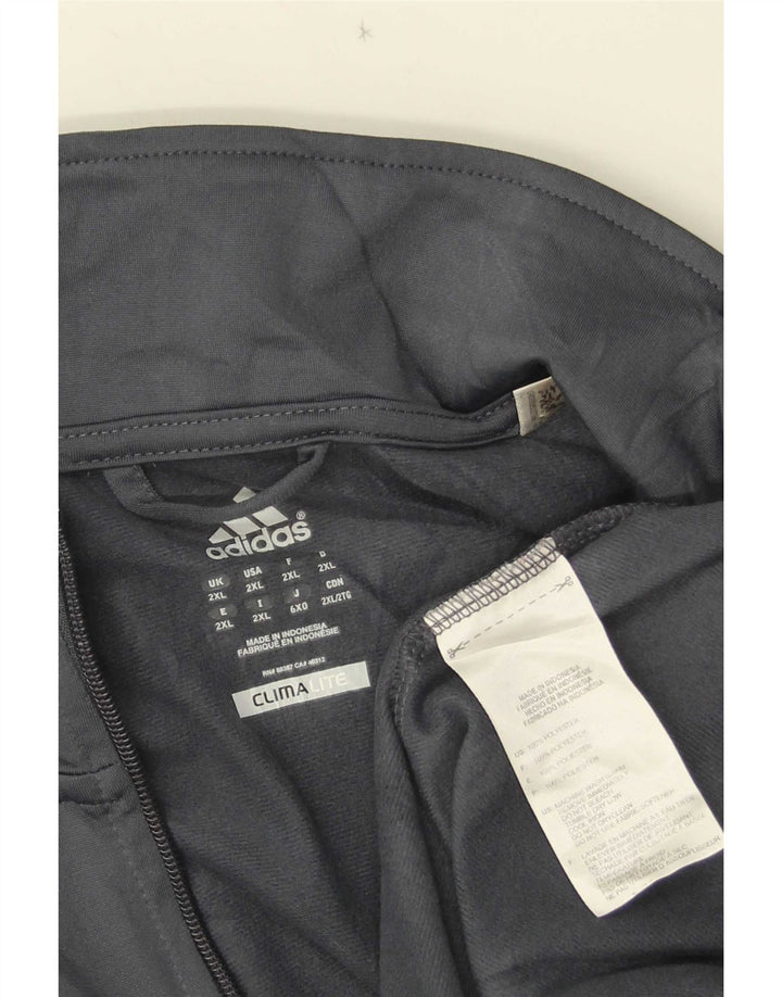 Мужская спортивная куртка Adidas Climalite 2XL, серый полиэстер