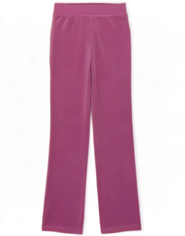 Женские велюровые спортивные брюки с рисунком Juicy Couture UK 4 XS, розовые