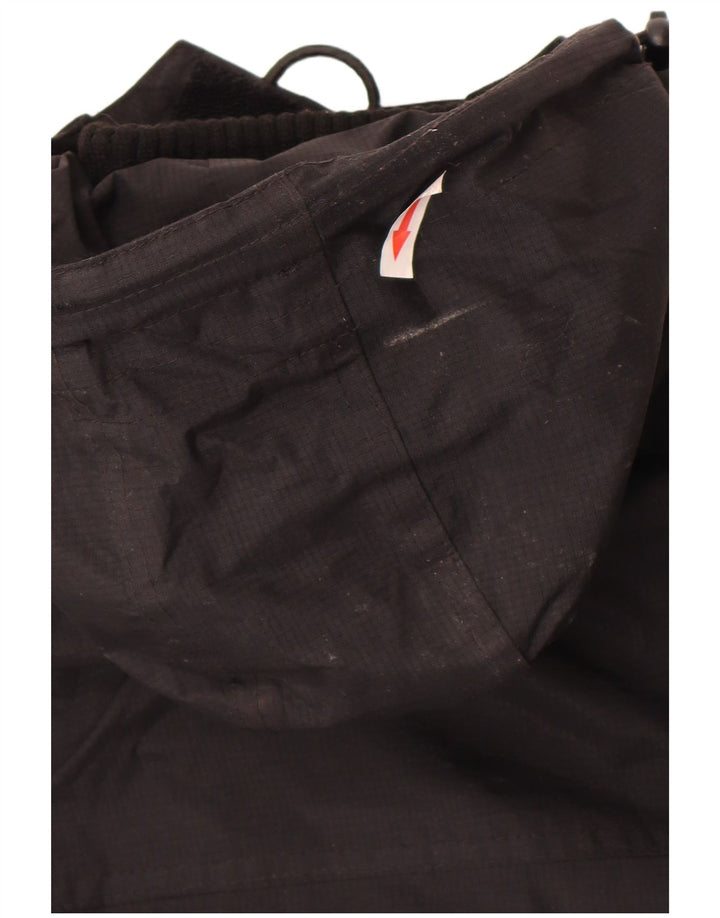 Женская дождевик с капюшоном Superdry UK 12, средний черный нейлон