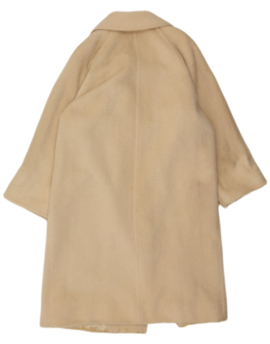 Max Mara Женское двубортное пальто UK 10 Small Off White Classic