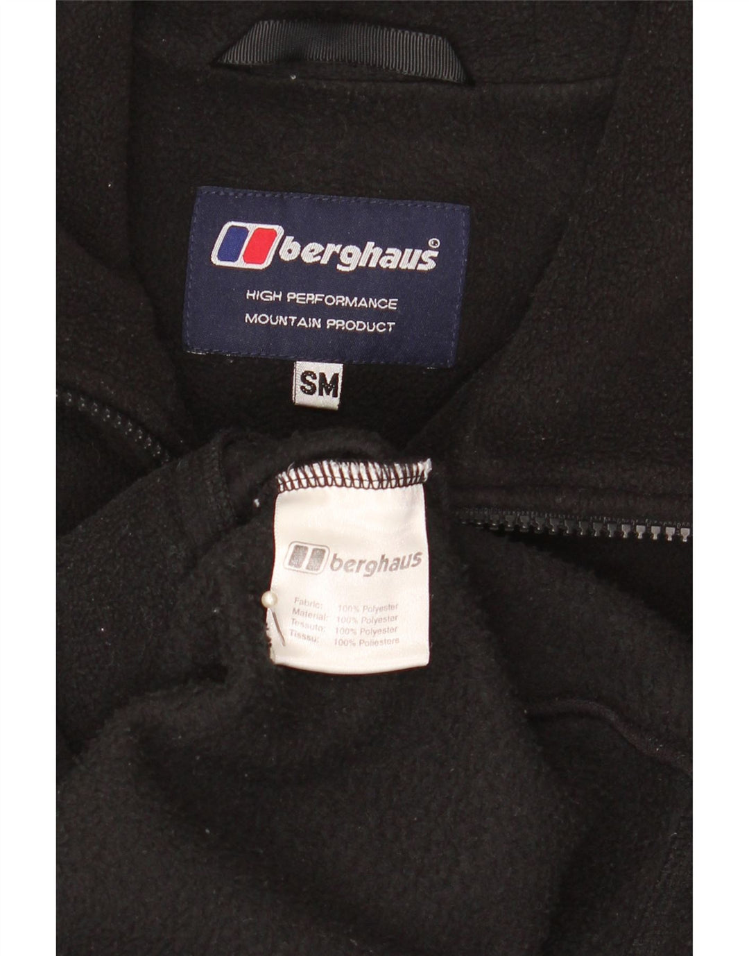 Мужская флисовая куртка Berghaus UK 36, маленькая, черная, полиэстер