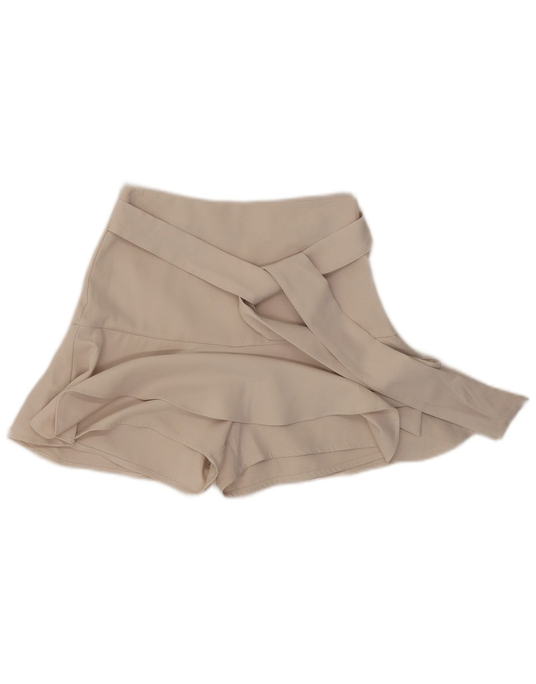 Женские шорты Zara UK 4 XS бежевого цвета из полиэстера