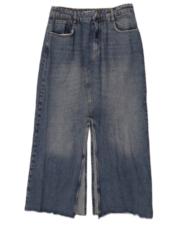 Женская джинсовая юбка Zara, большая W30, синяя
