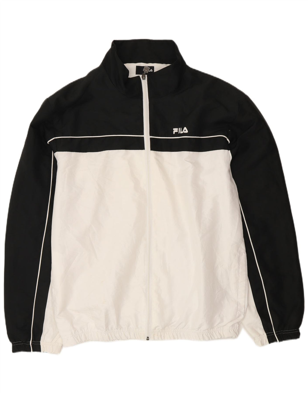 Мужской спортивный костюм Fila 2XL, белый полиэстер с цветными блоками