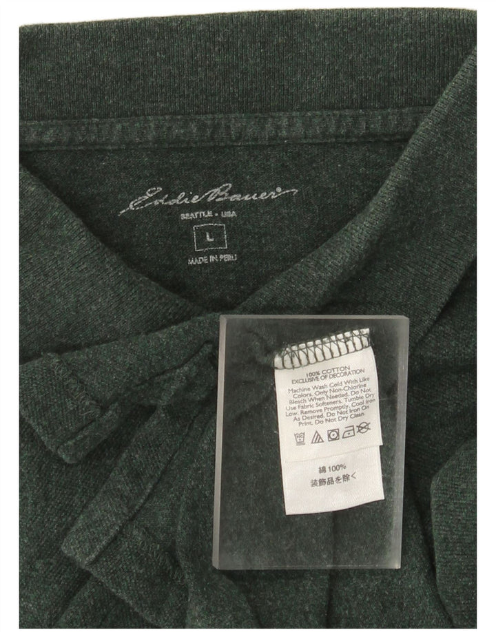 Мужская рубашка поло Eddie Bauer, большой зеленый хлопок