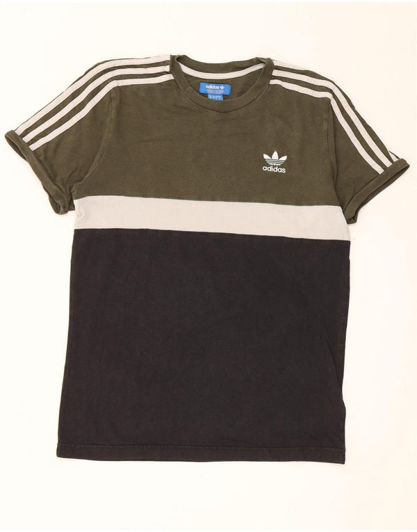 Мужская футболка Adidas Top Small Green Colourblock Хлопок