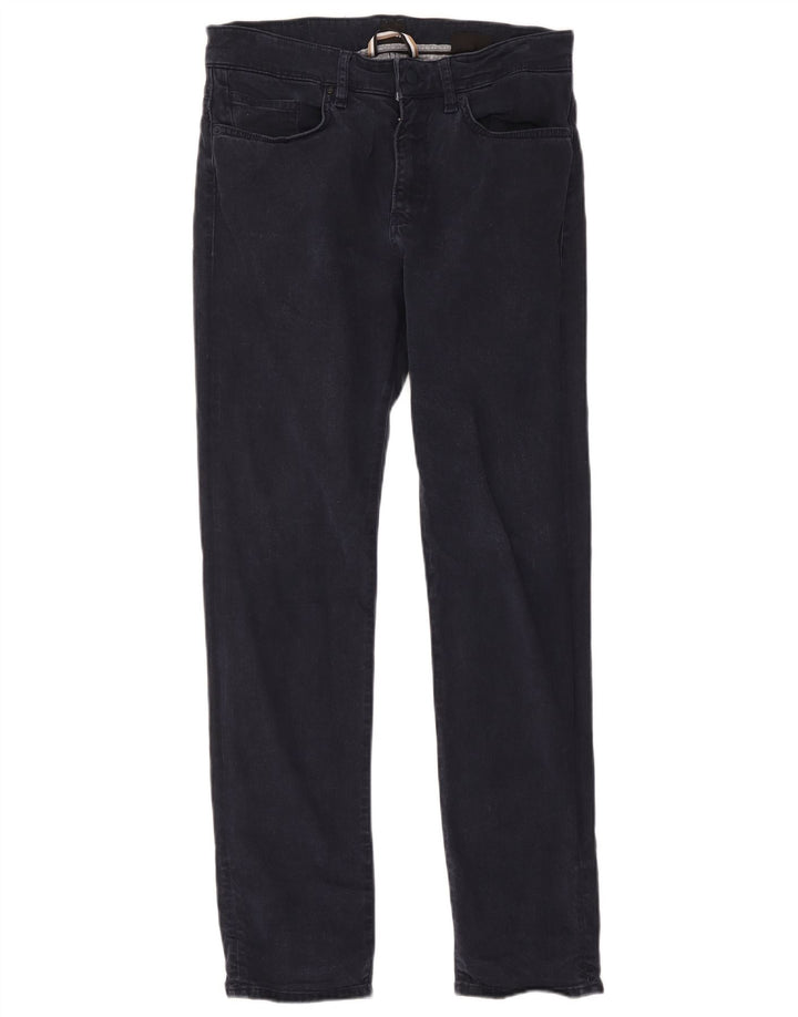 Мужские узкие джинсы Hugo Boss W31 L32 Темно-синие из лиоцелла
