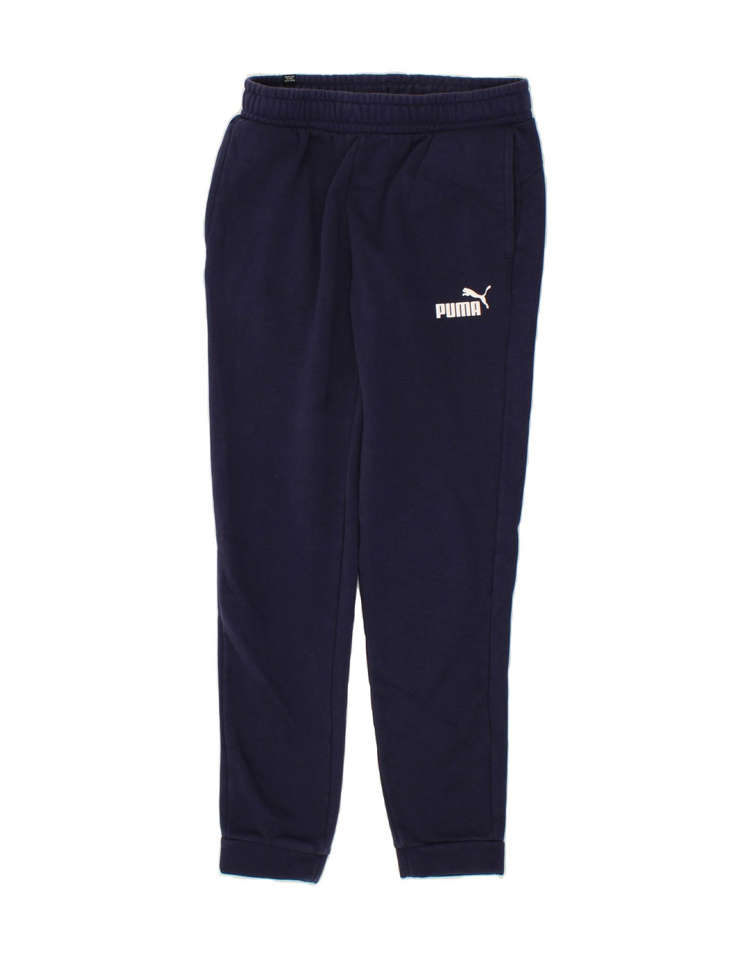 PUMA Mens Tracksuit Trousers Medium Navy Blue Cotton Vintage Puma and Second-Hand Puma from Messina Hembry 
