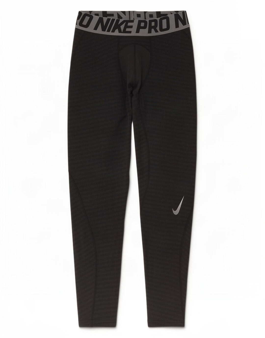 Мужские леггинсы с рисунком Nike Dri Fit среднего размера, полиэстер в черную полоску