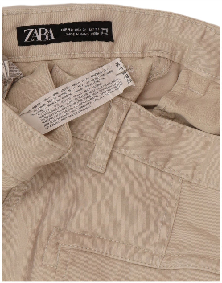 Мужские шорты-карго Zara EU 40 Medium W31 Бежевые, хлопок