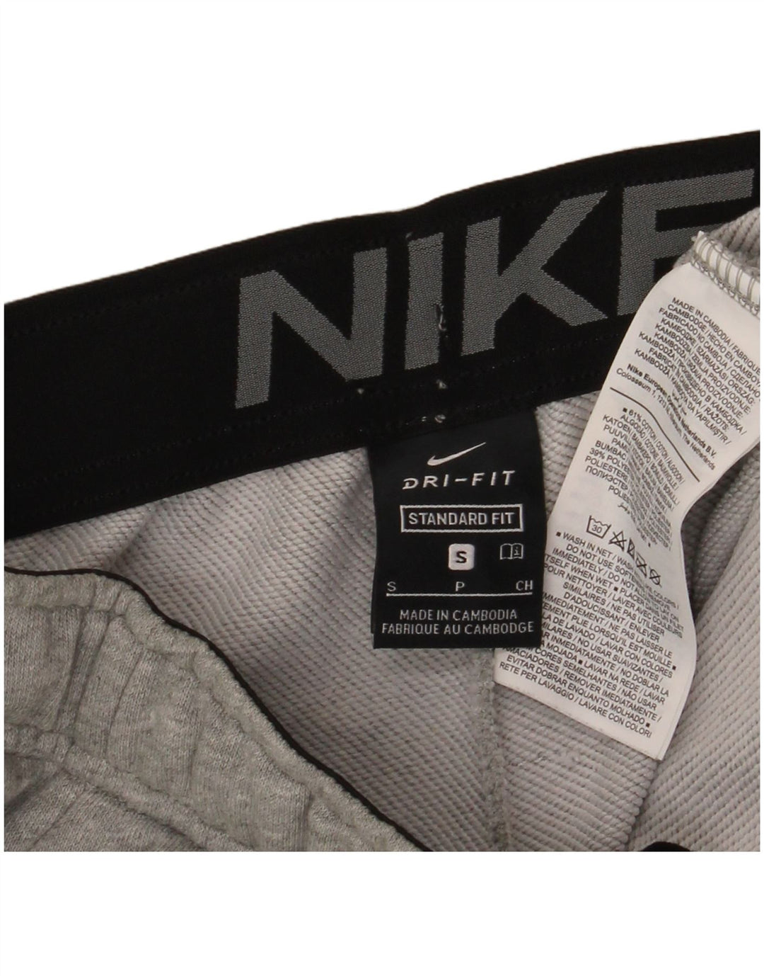 Мужские спортивные брюки Nike Dri Fit, джоггеры, маленькие серые в крапинку