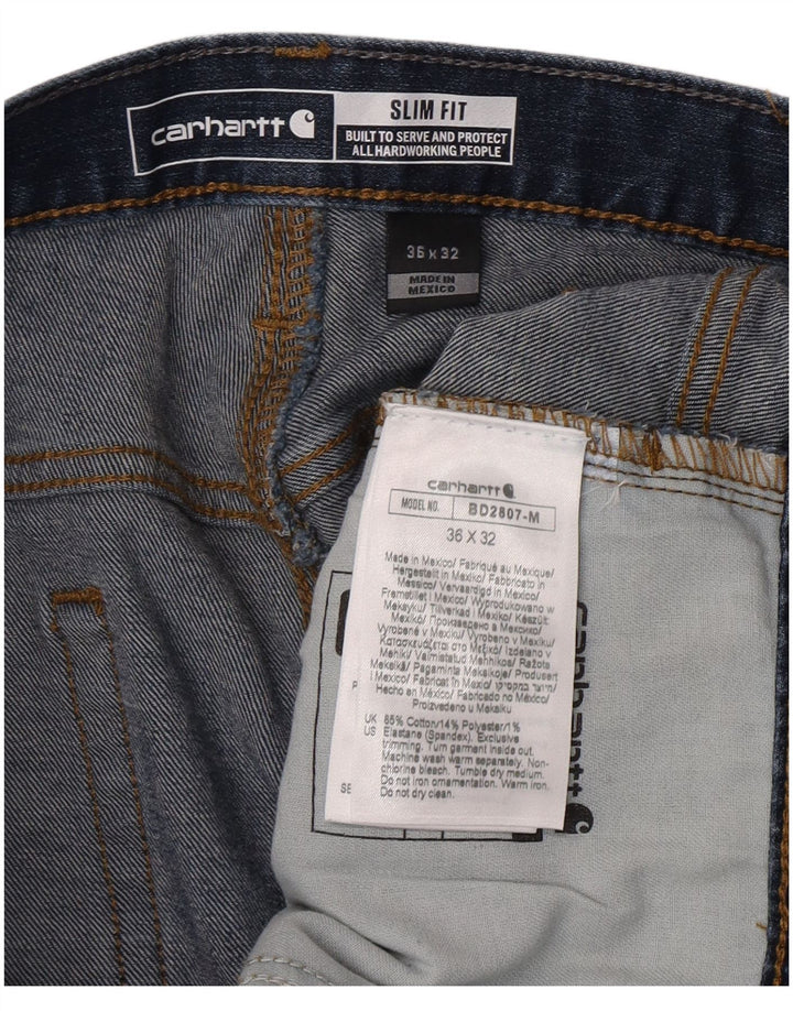 Мужские джинсы Carhartt W36 L32 синие, хлопок