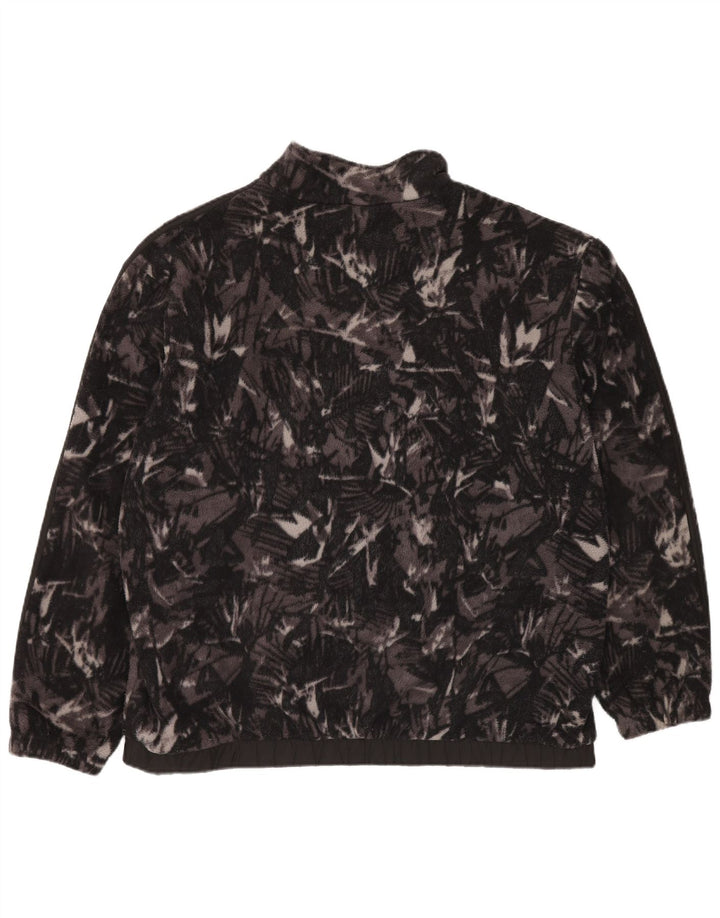 Мужская флисовая куртка свободного покроя ADIDAS с абстрактным узором UK 42 XL серая