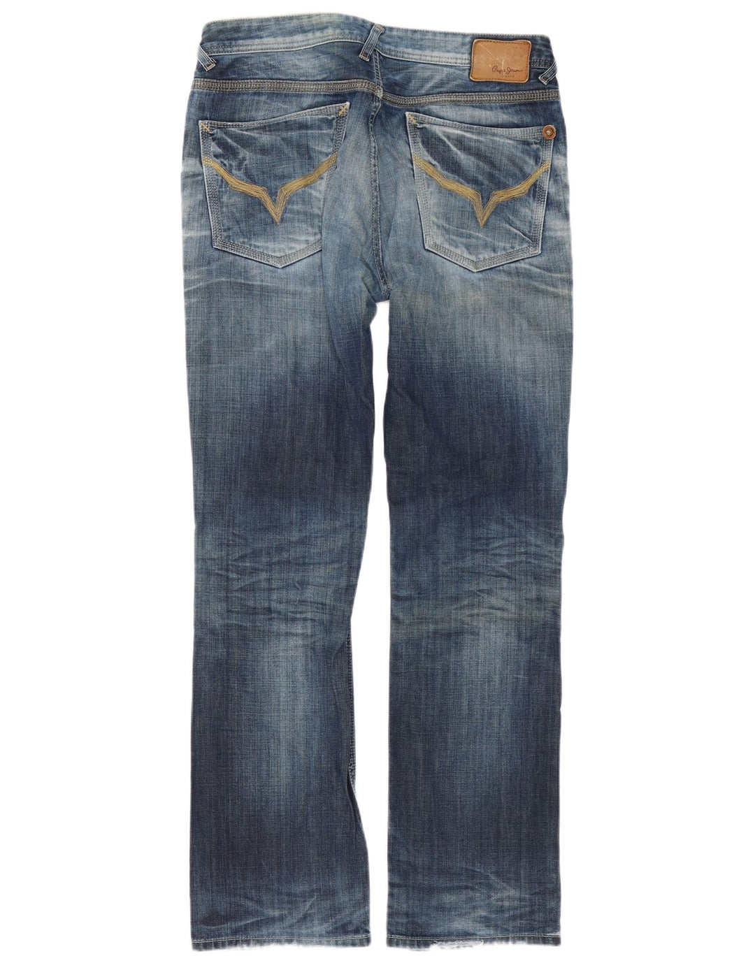 PEPE Jeans Мужские Bootcut W34 L34 Синий хлопок
