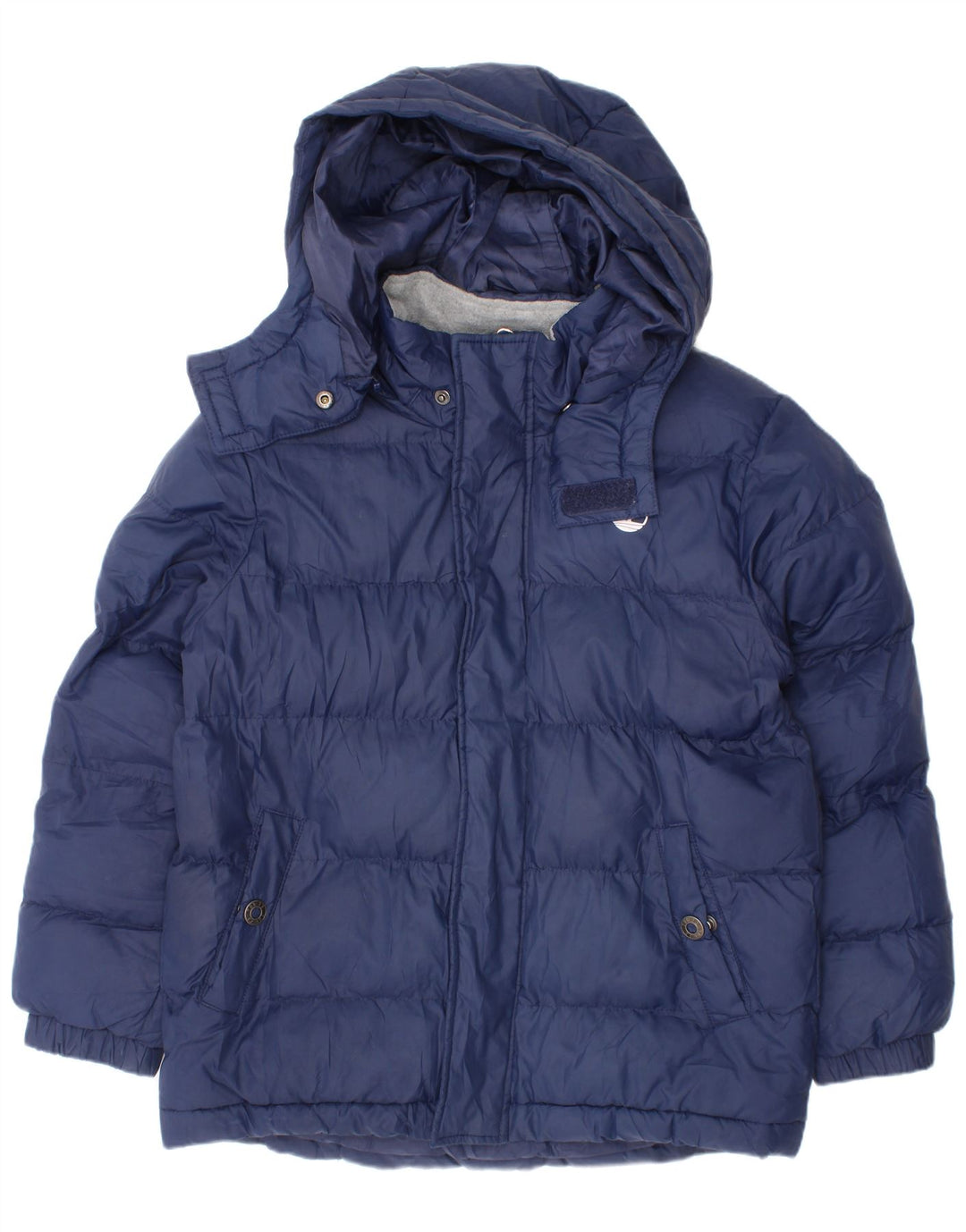 Утепленная куртка Timberland для мальчиков с капюшоном 7-8 лет, синяя, полиэстер