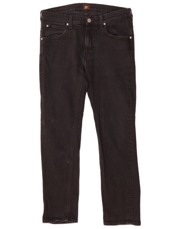 Женские прямые джинсы LEE Daren на молнии W31 L30, черный хлопок