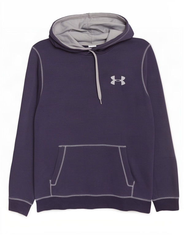 Мужской джемпер с капюшоном Under Armour, большой размер, темно-синий, хлопок