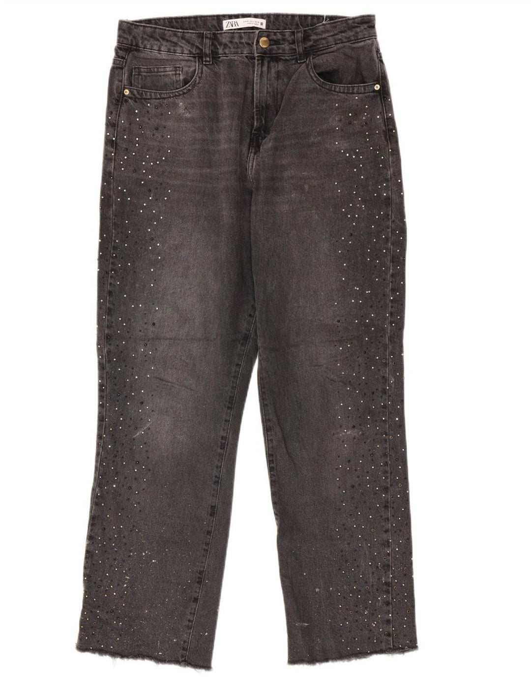 Женские прямые джинсы ZARA EU 40 Medium W30 L29 Серые