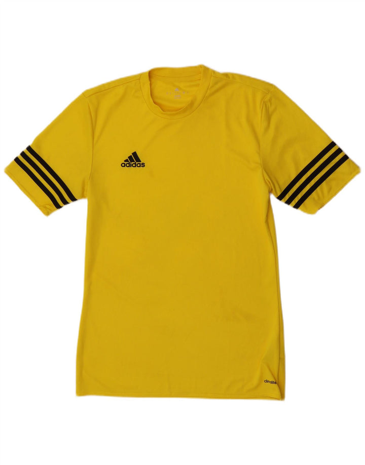 Мужская футболка Adidas Climalite, маленький желтый полиэстер