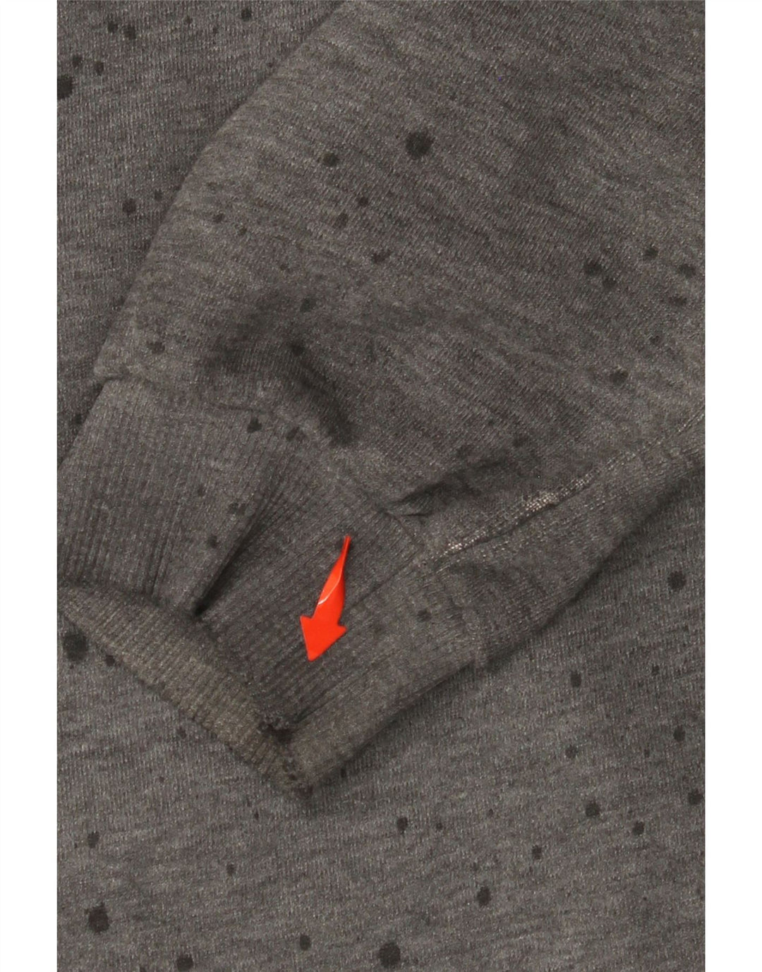 SUPERDRY Мужской джемпер с капюшоном с рисунком XL, хлопок, серый в пятнах