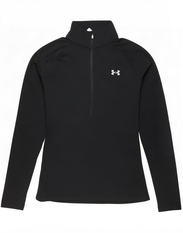 Женский пуловер с графическим принтом Under Armour, спортивный костюм UK 6 XS, черный