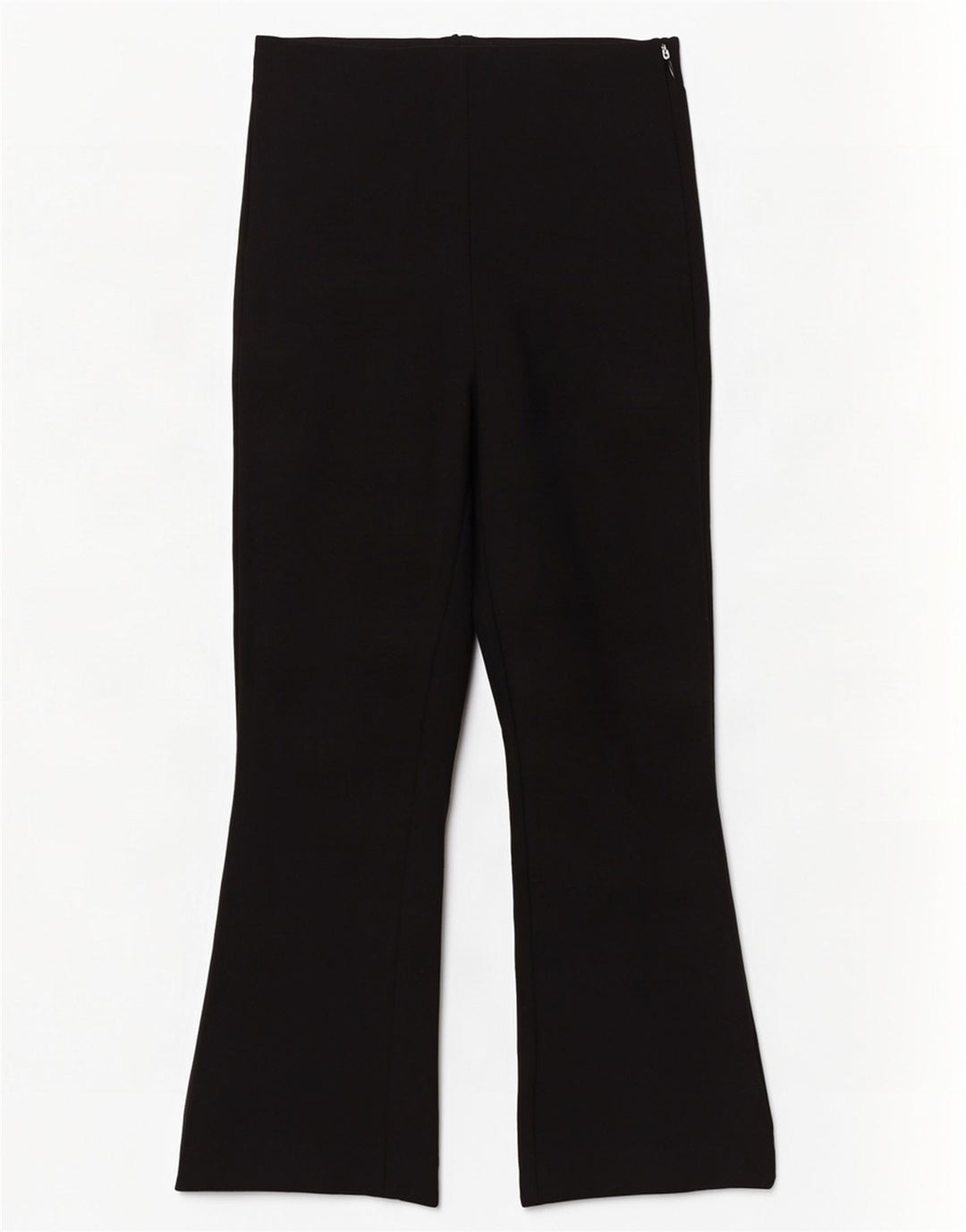 Zara Женские укороченные брюки Bootcut W26 L26 Черные вискоза
