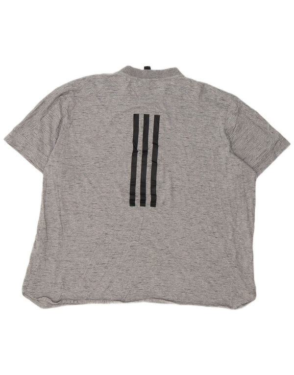 Мужская футболка Adidas Top 2XL Серый хлопок в крапинку