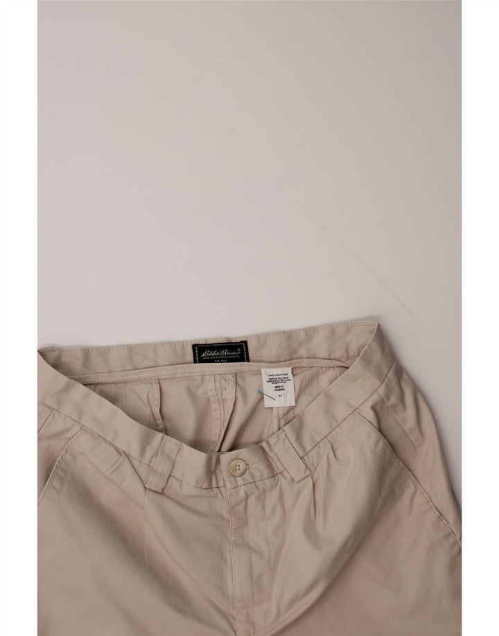 EDDIE BAUER Mens Chino Shorts W33 Medium  Beige Cotton Vintage Eddie Bauer and Second-Hand Eddie Bauer from Messina Hembry 