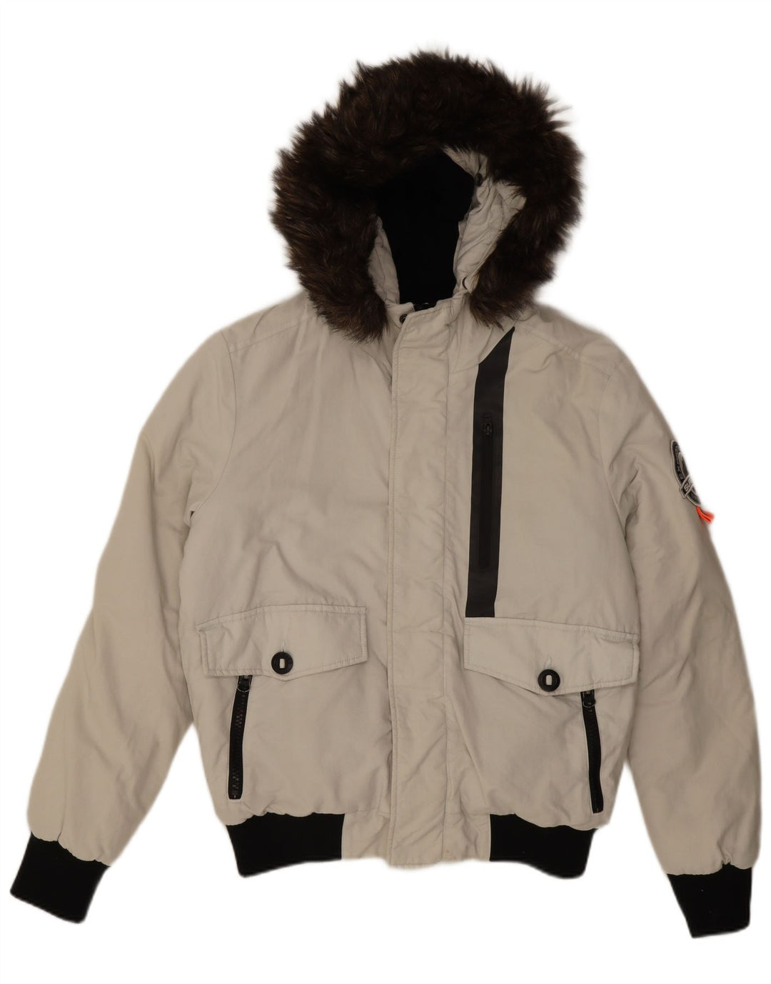 Мужская куртка-бомбер Superdry Everest Mountain Parka UK 40, большая белая