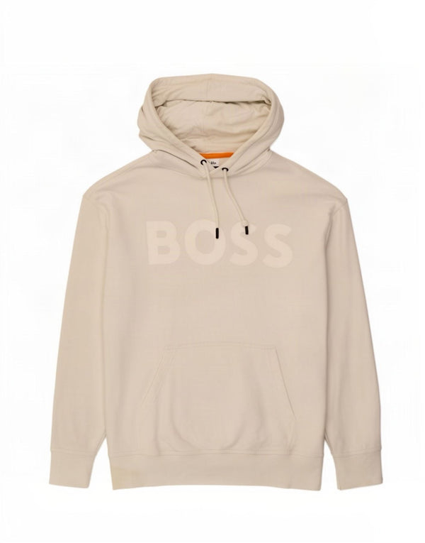 Мужской джемпер с капюшоном с рисунком Hugo Boss XL, белый хлопок