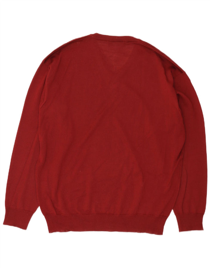 Мужской джемпер BEXLEYS с v-образным вырезом IT 56 2XL бордовый, шерсть