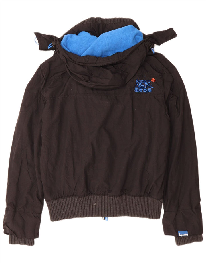 Мужская ветровка с капюшоном Superdry Windbomber UK 40, большая черная