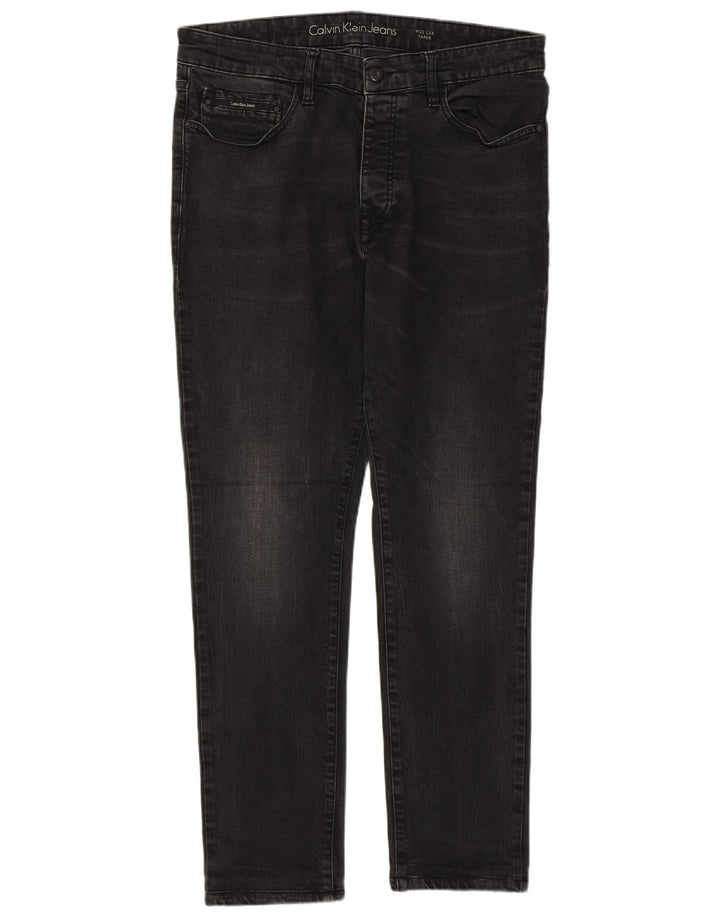 Мужские зауженные джинсы Calvin Klein W33 L29, серый хлопок