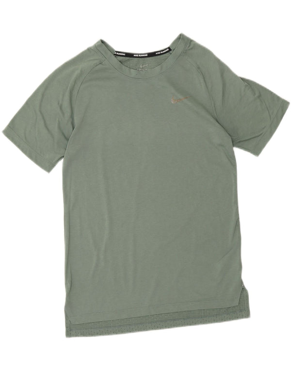 Женская футболка NIKE Dri Fit Top UK 10, маленький зеленый полиэстер