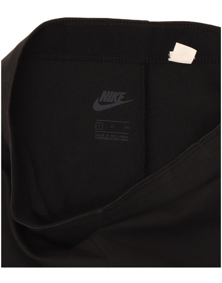 Женские леггинсы с рисунком Nike UK 10, маленькие черные