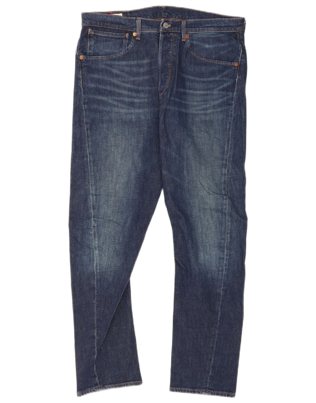 Мужские зауженные джинсы Levi's 502 W33 L29 синие, хлопок