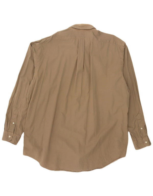 Рубашка мужская классического кроя Ralph Lauren 2XL бежевая