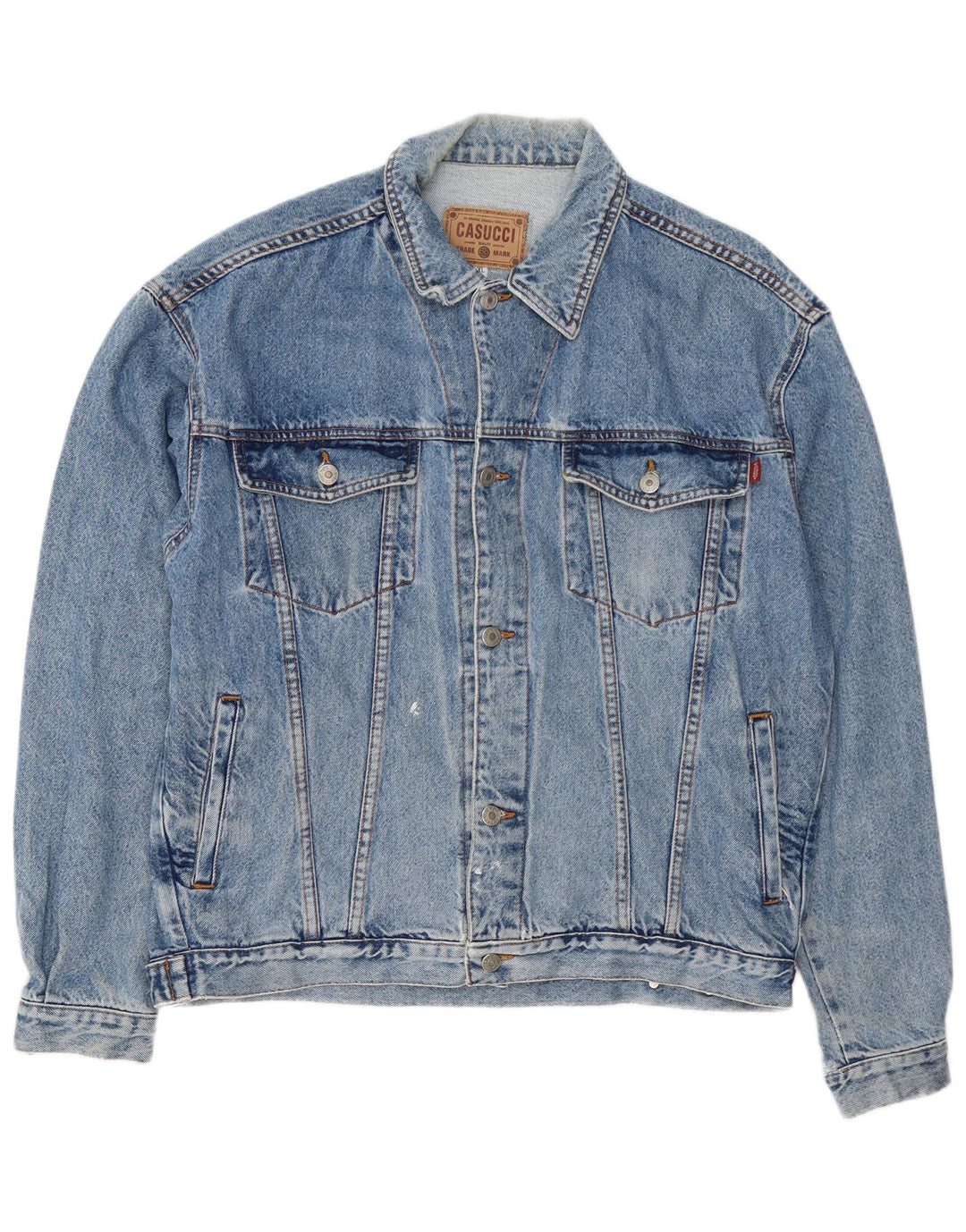 Мужская джинсовая куртка Casucci UK 42 XL, синяя, хлопок