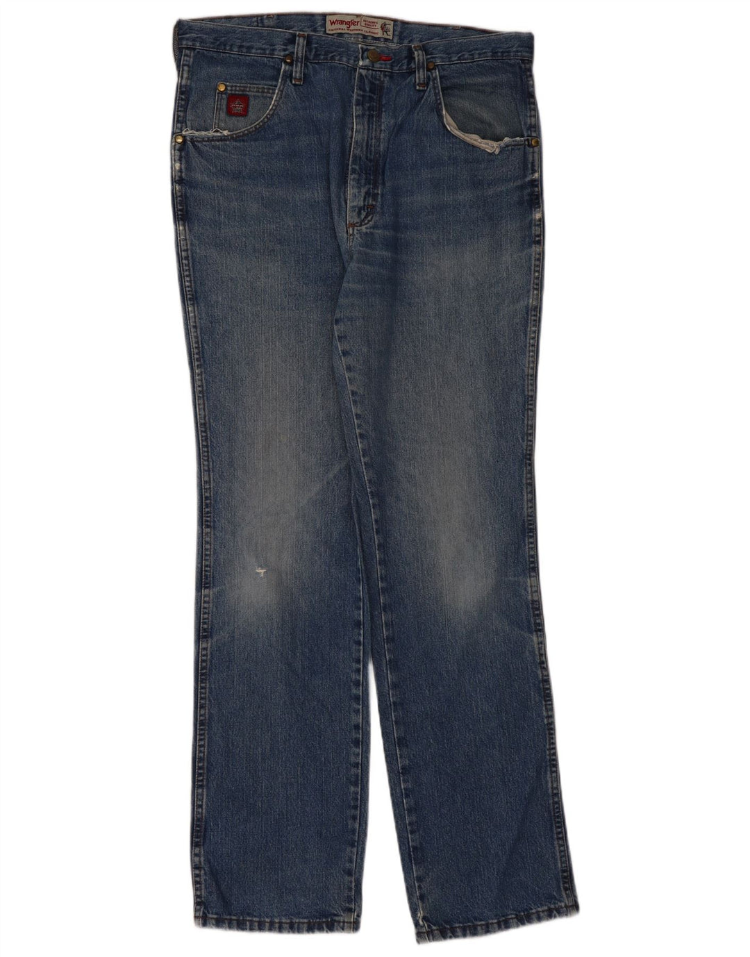 Джинсы мужские прямые WRANGLER W36 L34 синие, хлопок