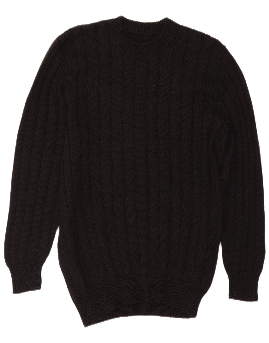 Винтажное женское платье-джемпер IT 50 XL, черное, шерсть