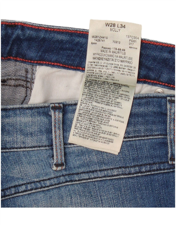 Женские джинсы Wrangler Molly Slim W28 L34 синие, хлопок