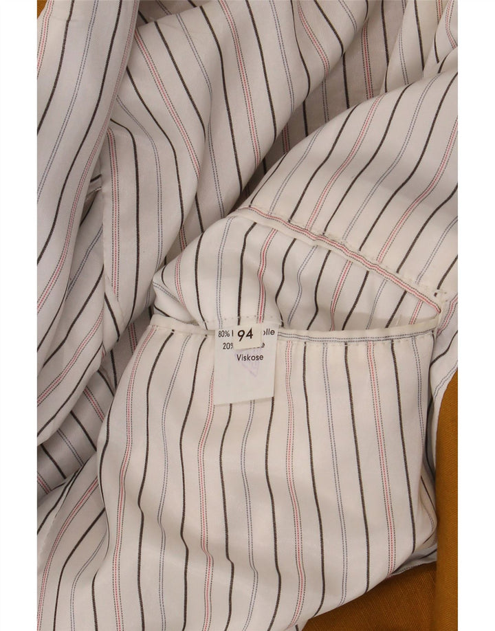 Винтажный мужской двубортный пиджак UK 40, большой желтый шерстяной пиджак