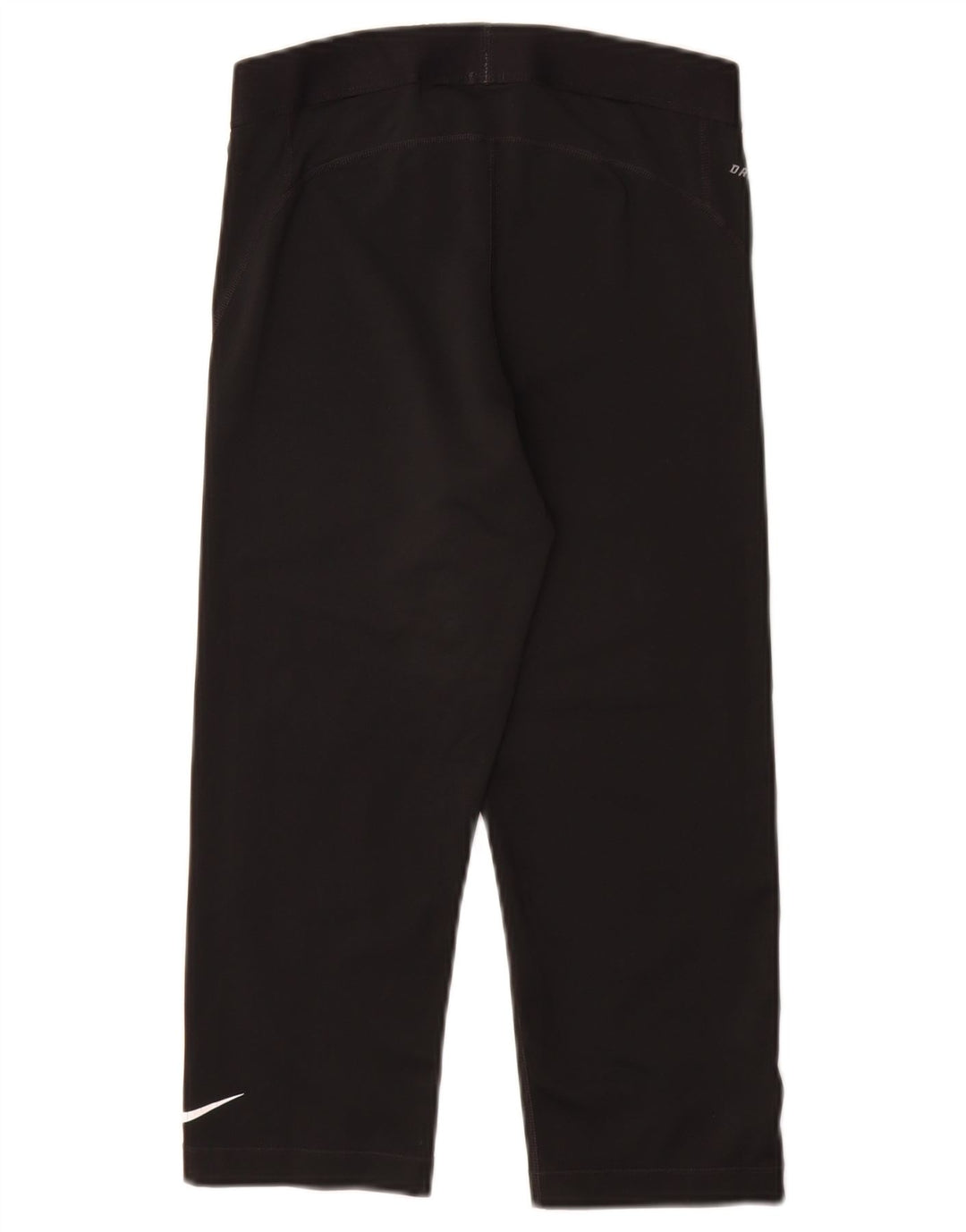 Женские леггинсы-капри с рисунком NIKE Dri Fit UK 12, средний черный полиэстер