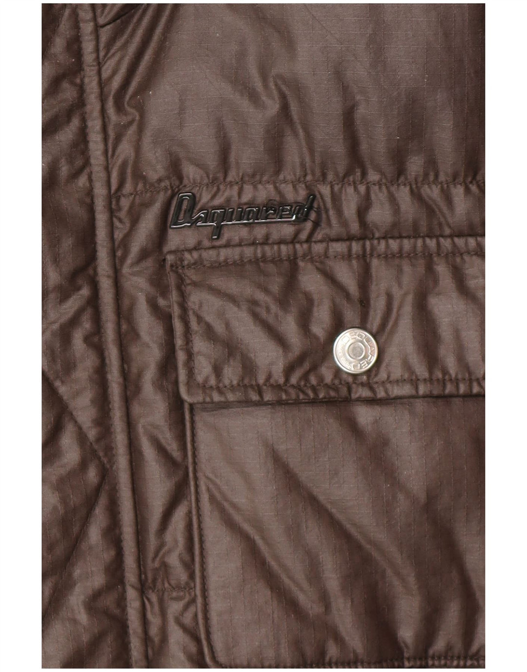 Dsquared Мужская утепленная куртка на молнии IT 48 Medium Brown Designer