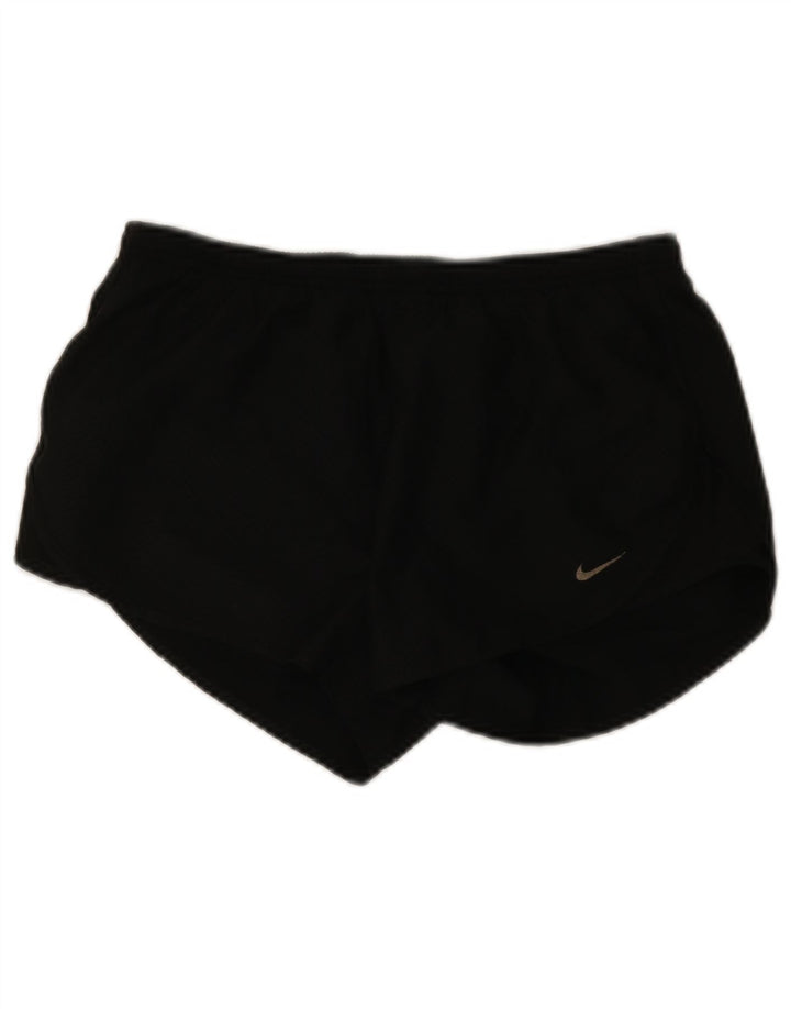 Женские спортивные шорты NIKE Dri Fit UK 14, средний черный с шевроном