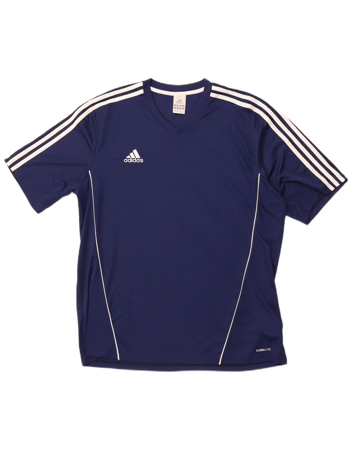 Мужская футболка ADIDAS Climalite Top XL Темно-синий полиэстер