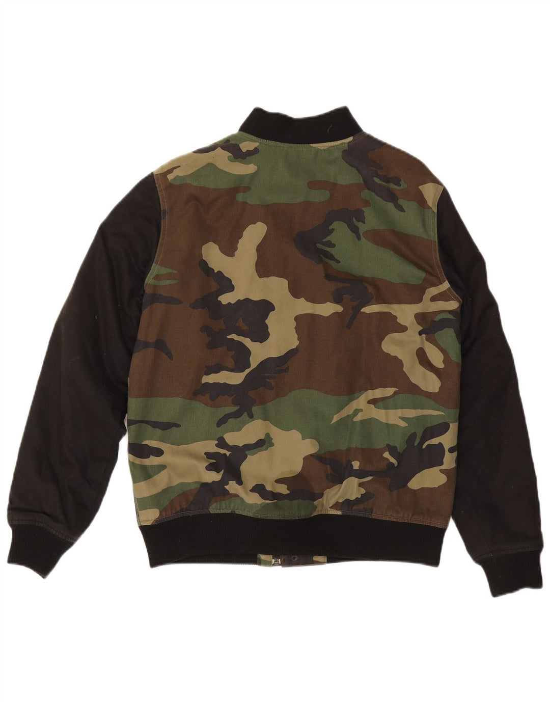 Мужская университетская куртка New Era с графическим рисунком, Великобритания, 36, маленькая, камуфляж, хлопок цвета хаки