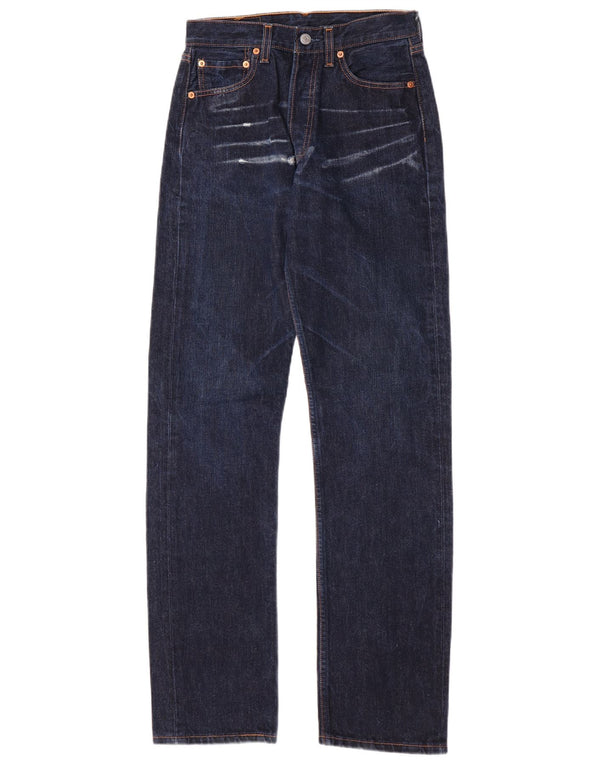 Мужские прямые джинсы Levi's 501 W28 L34 темно-синие, хлопок